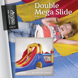 Double Mega Slide Springkussen