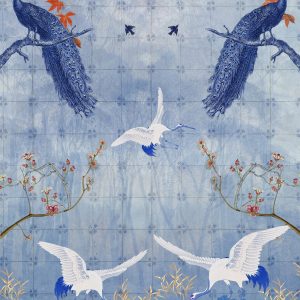Delft Blue Behang